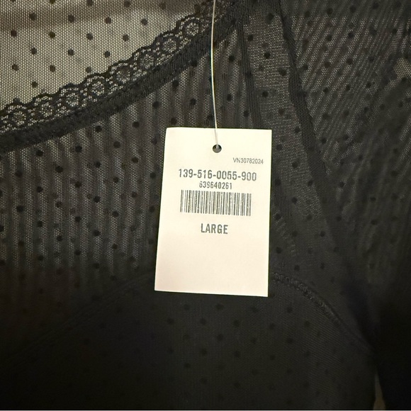 Abercrombie Sheer Mesh Long Sleeve Body Suit Size Large - Picture 4 of 8